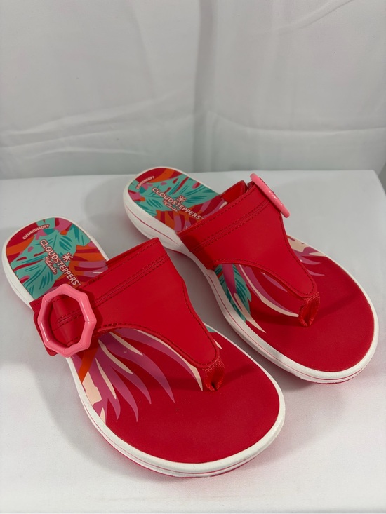 Cloudsteppers by Clarks Shoes - NWT Clarks Cloudsteppers Women's Size 5 Red Floral Slide Sandals